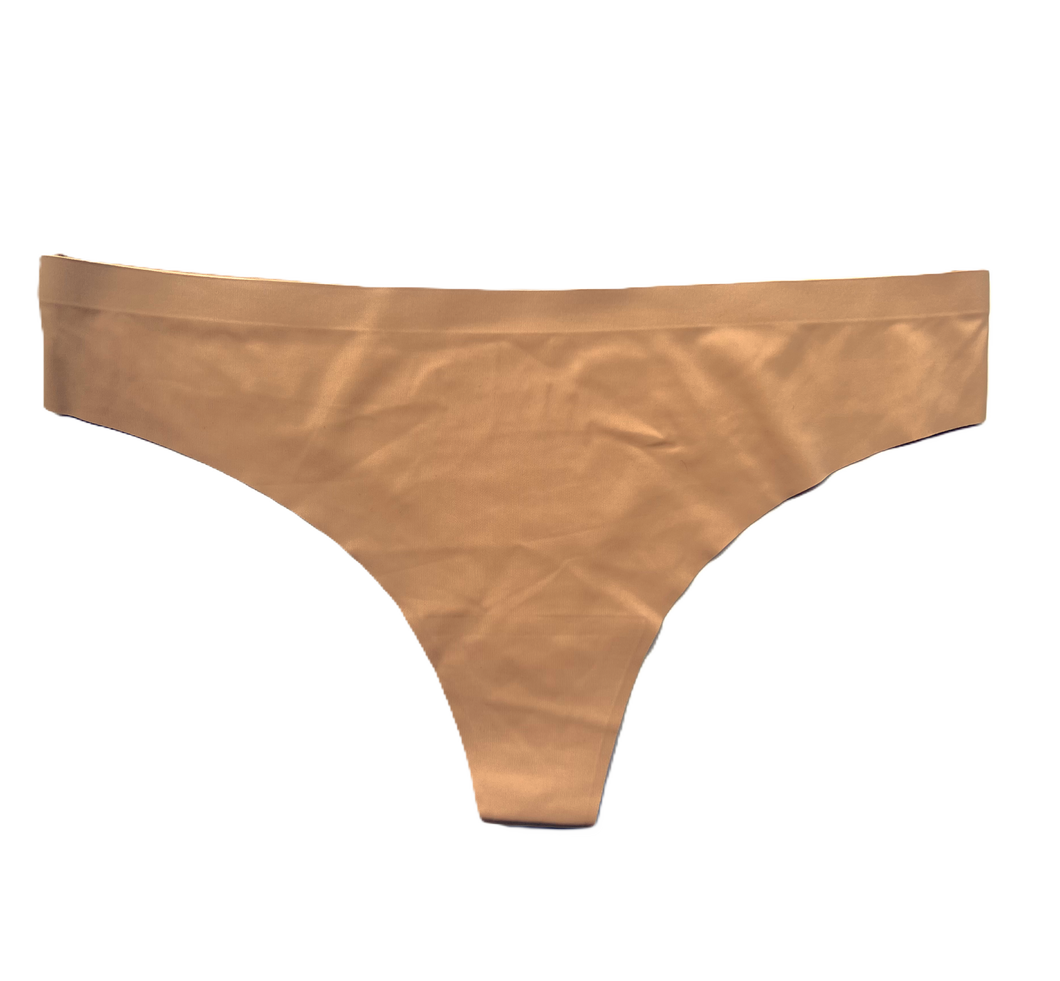 Laser Cut No Show Nude Thong