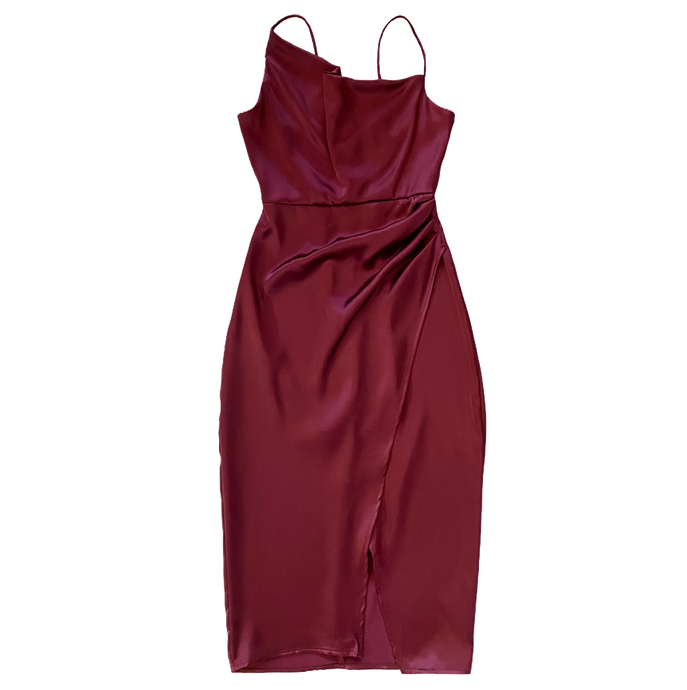 Magda Cowl Neck Midi Dress