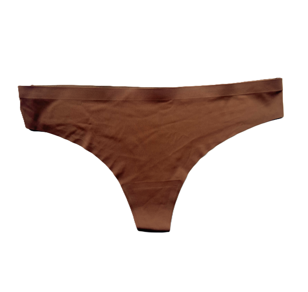 Laser Cut No Show Nude Thong