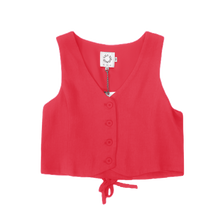 Load image into Gallery viewer, Coral Linen Blend Vest