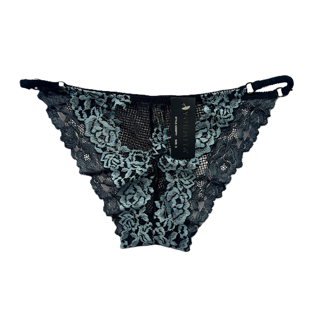 Vera Embroidered Mesh Tanga