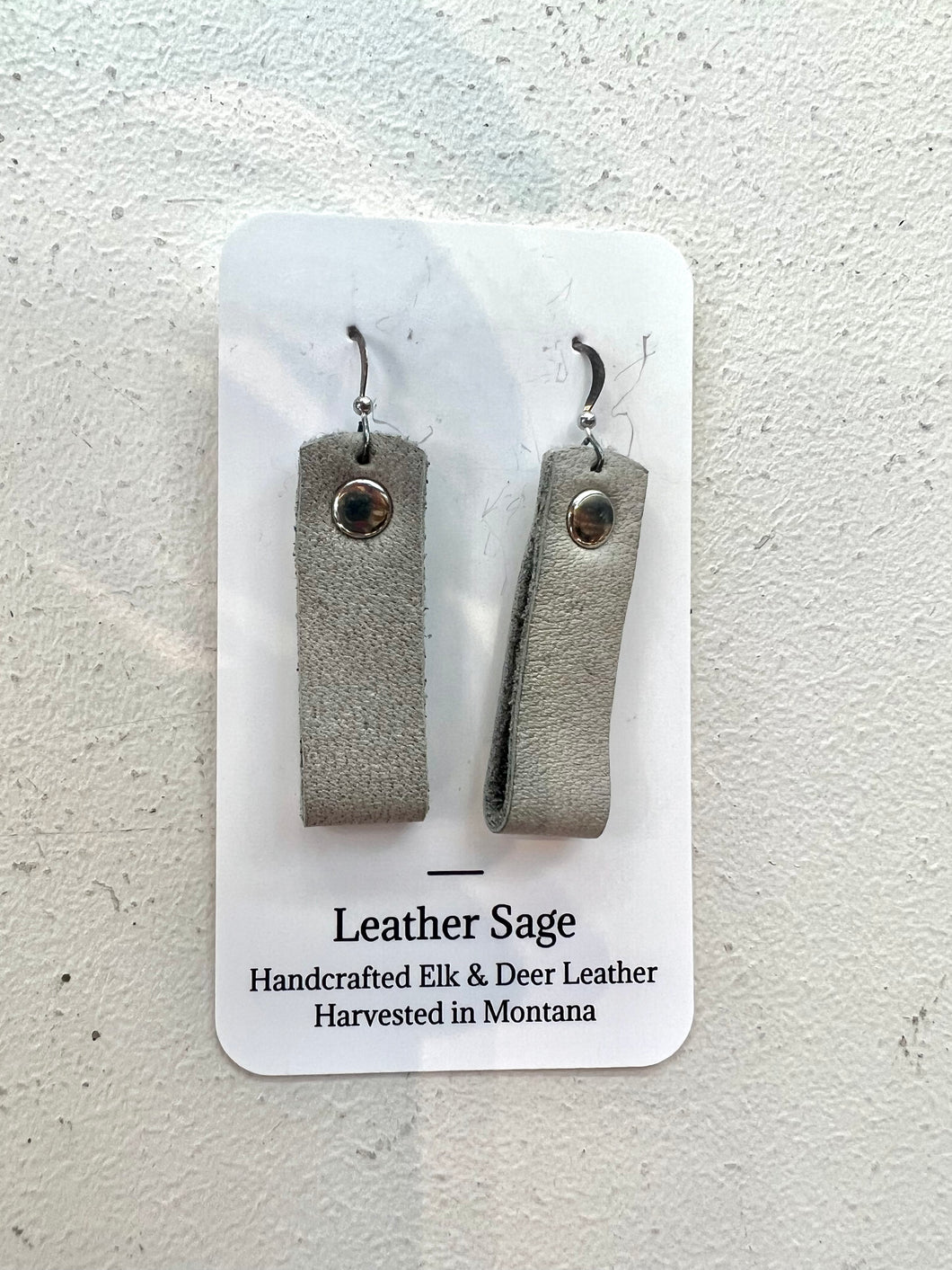 Leather Loop Earrings