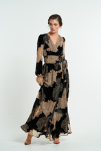 Load image into Gallery viewer, Haisley Velvet Burnout Dress