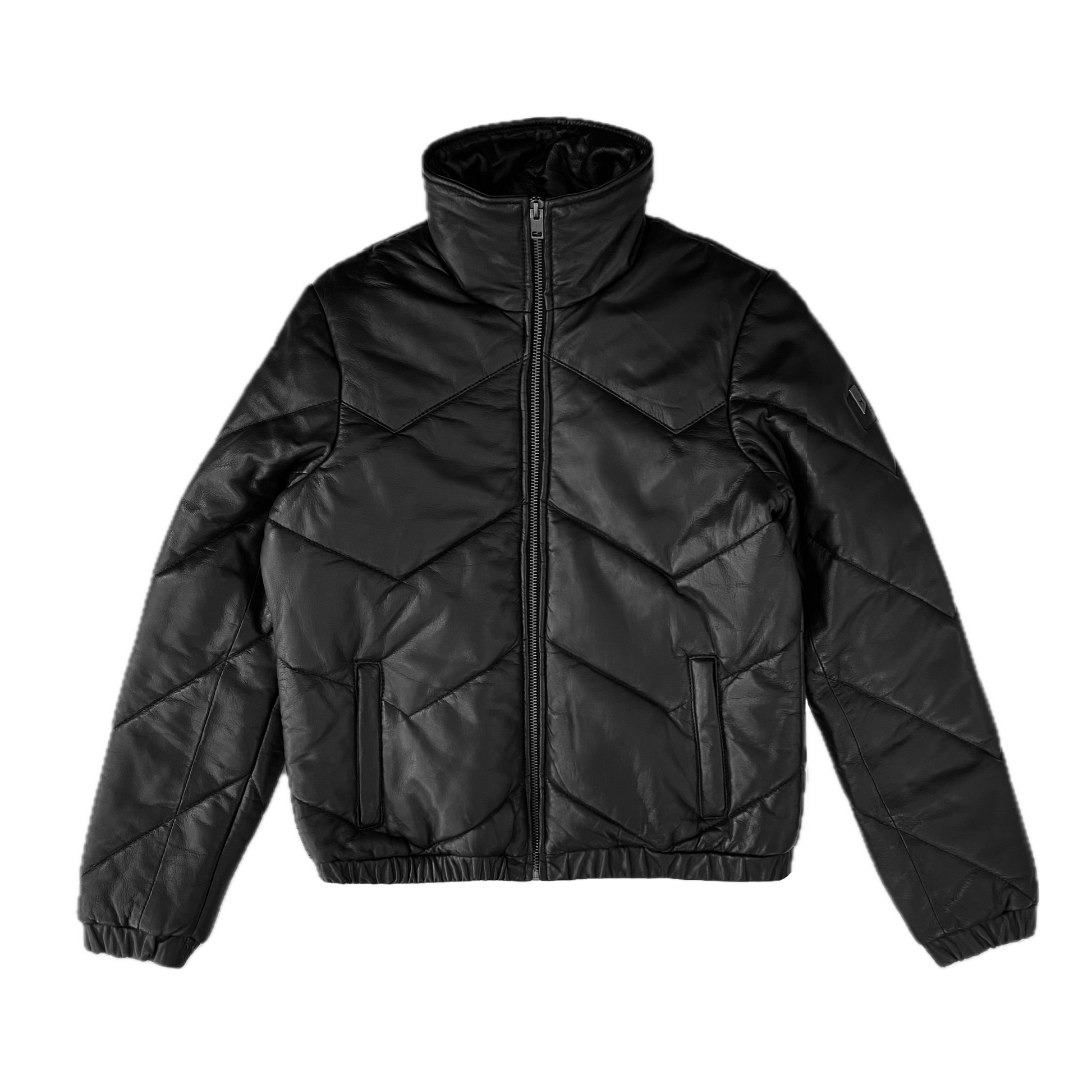 Nele Leather Chevron Puffer