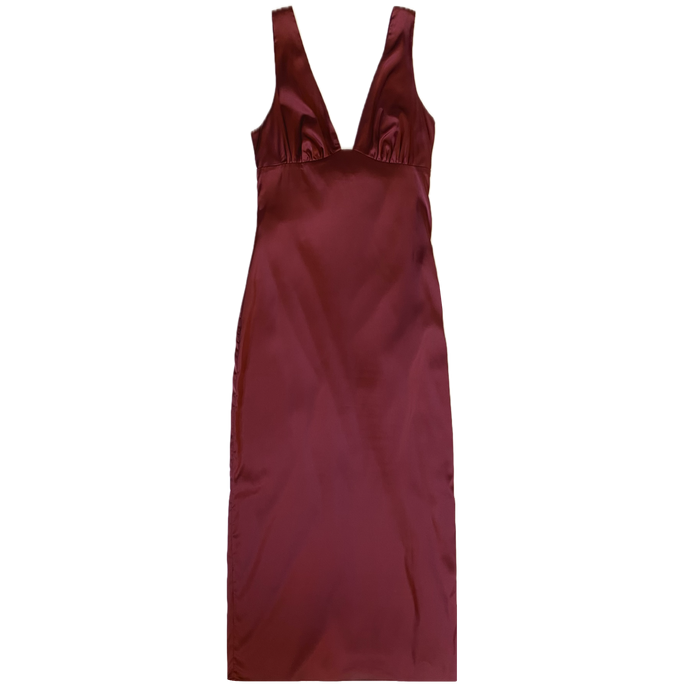 Noel Satin Midi Dress