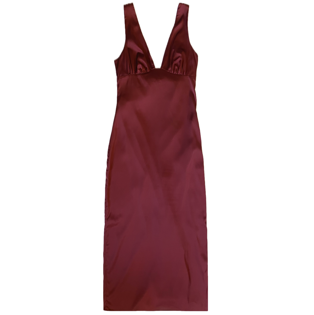 Noel Satin Midi Dress