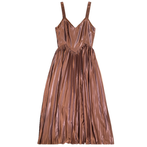 Bronzie Pleated Midi Dress