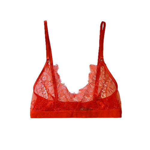 Red Lace Triangle Bralette