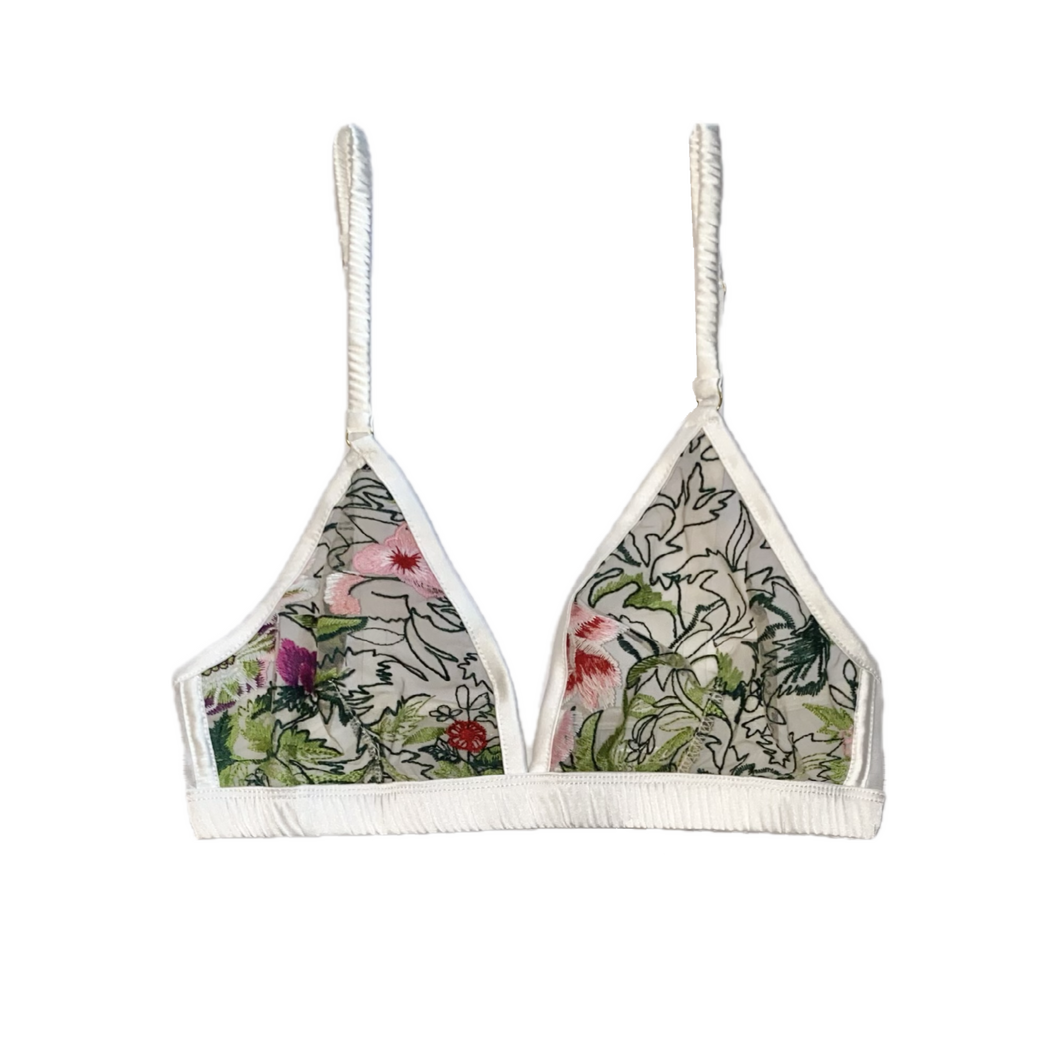 Floral Triangle Bralette