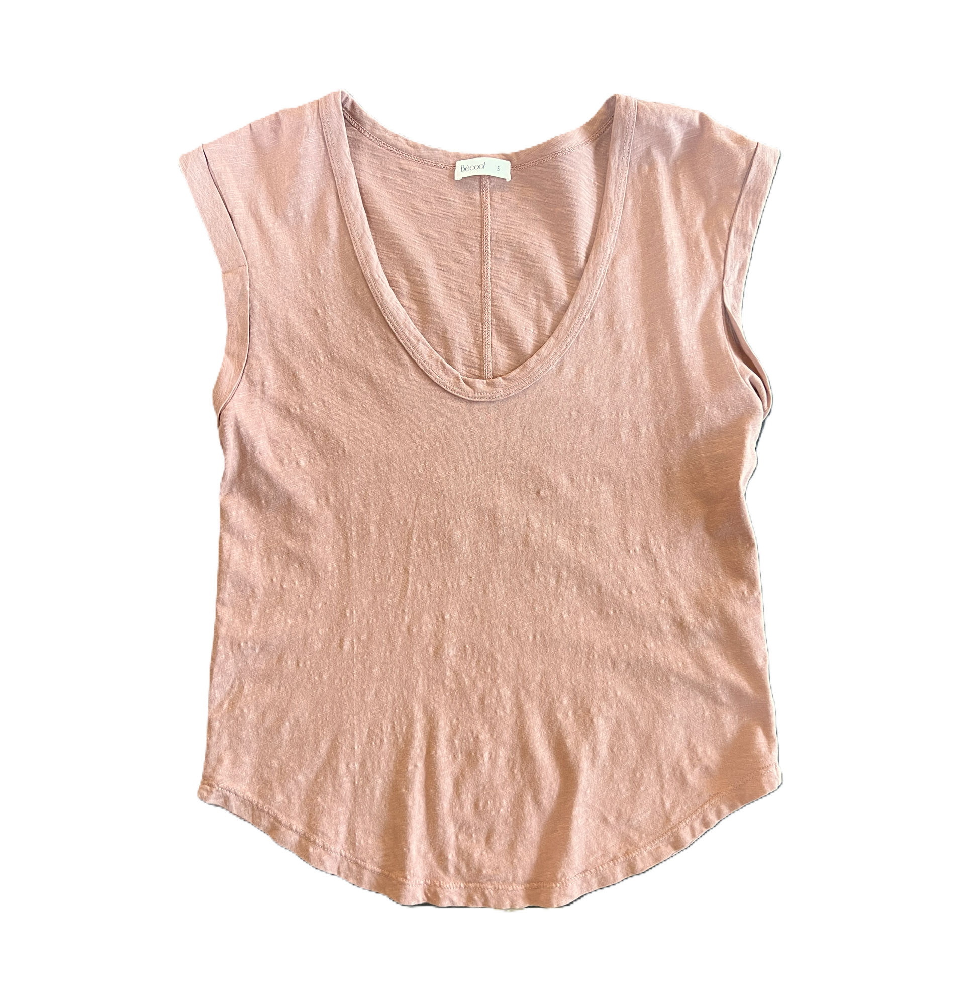 Cap Sleeve Cotton Slub Tee