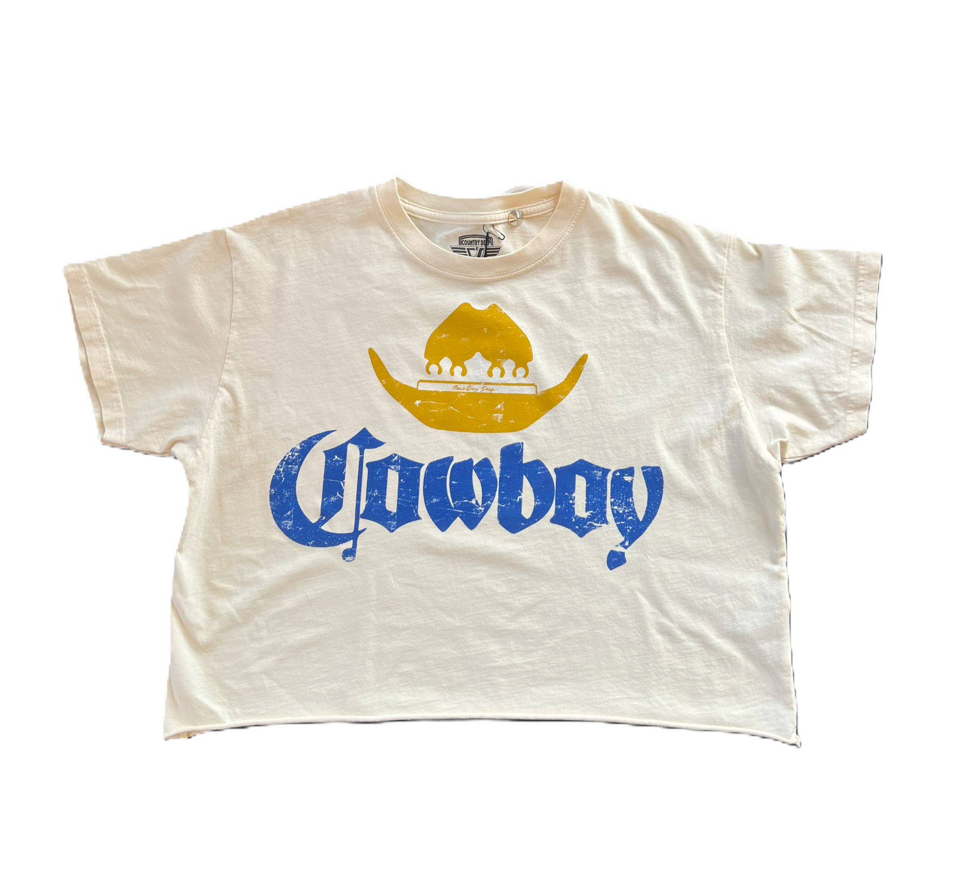 Cowboy Corona Cropped Tee