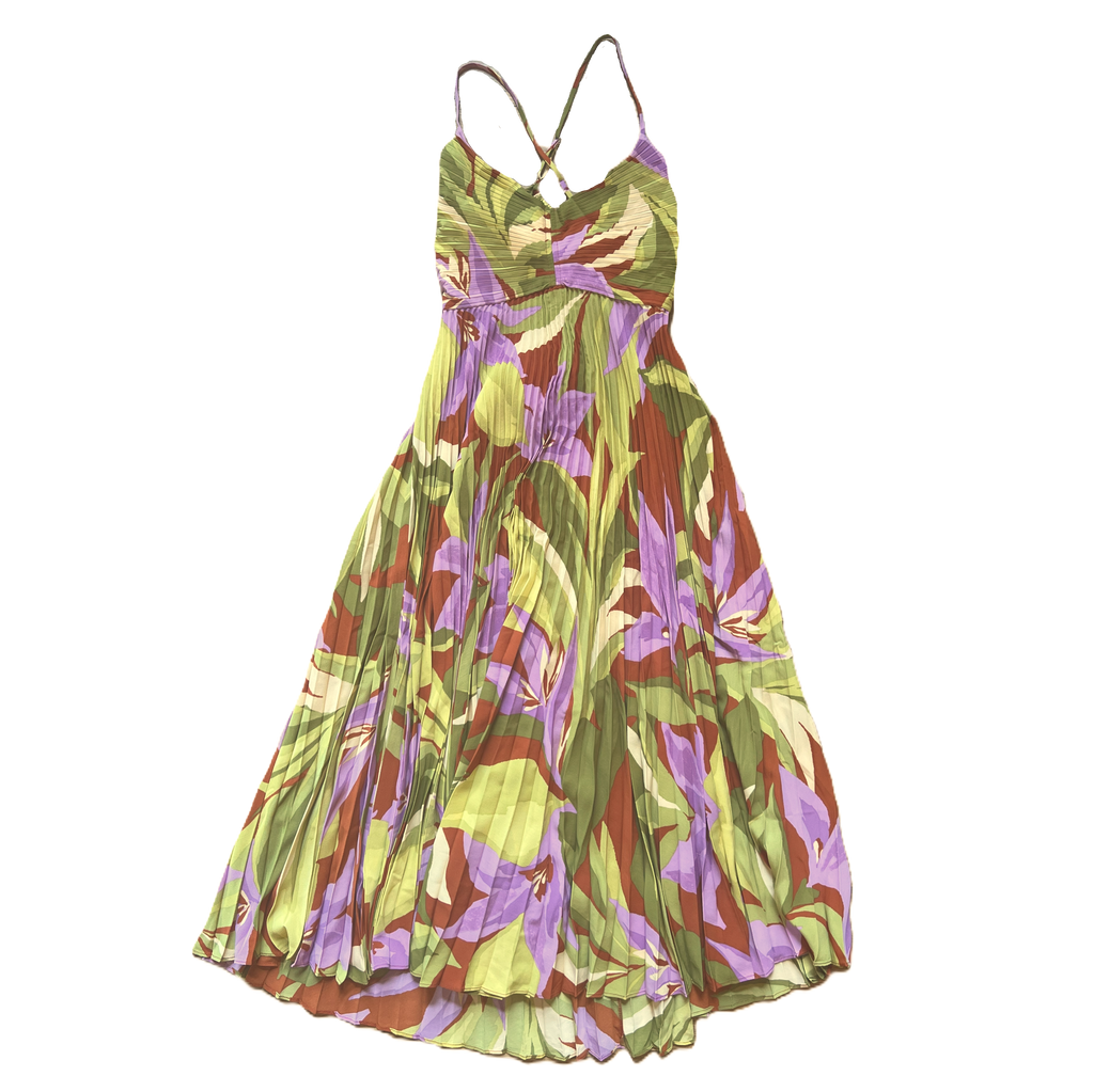 Blythe Plisse Midi Dress