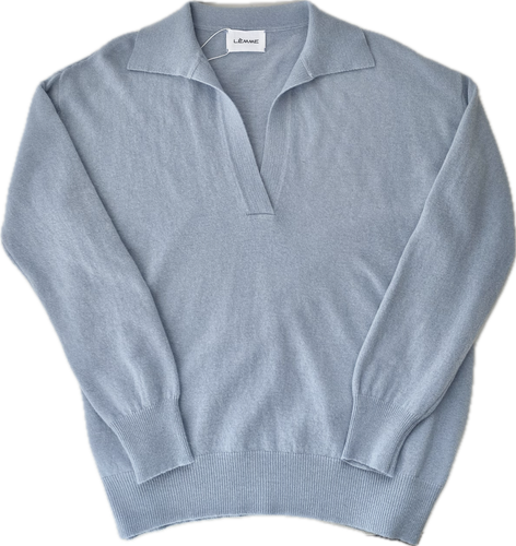 Cashmere Mix Polo Sweater