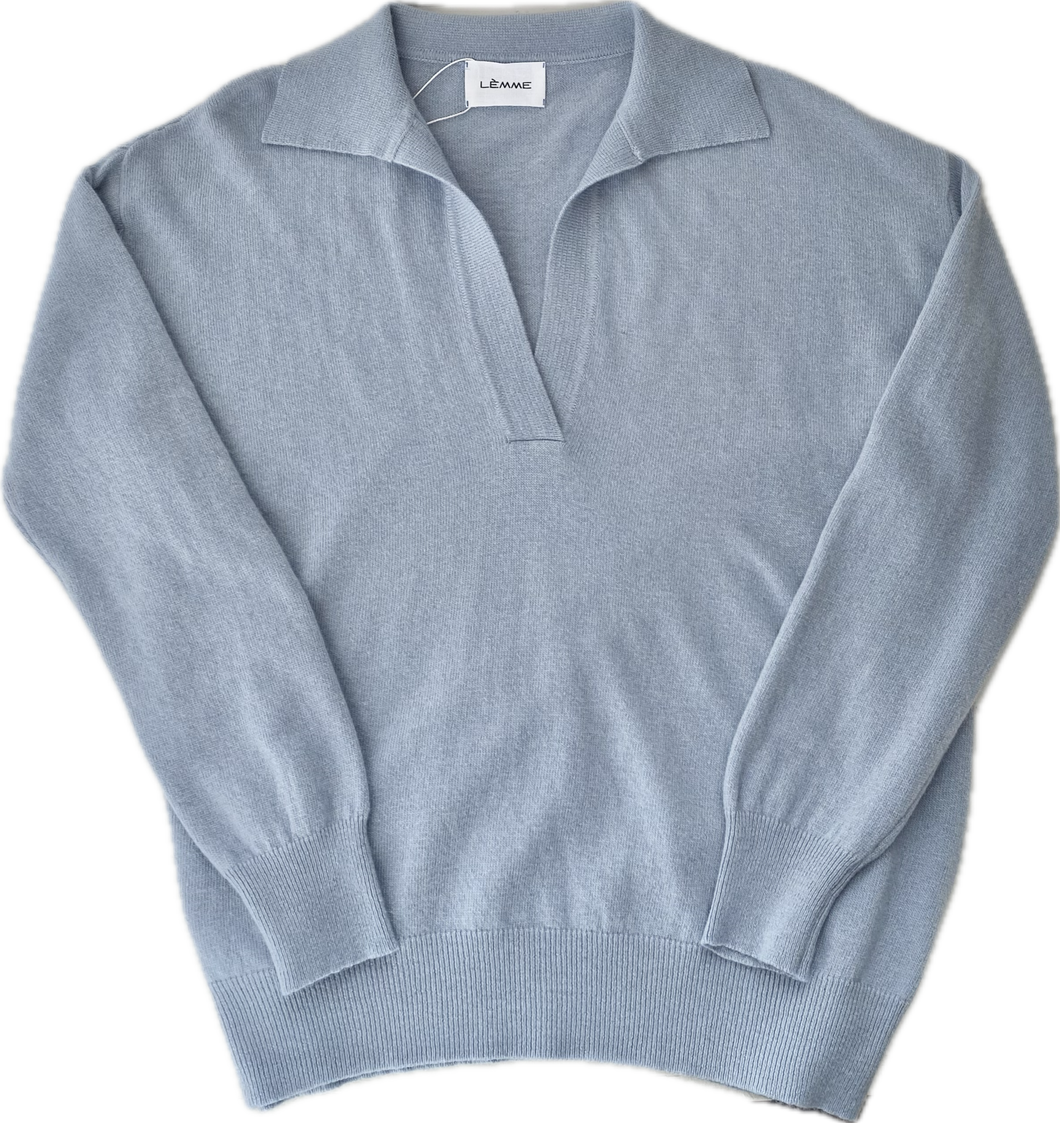 Cashmere Mix Polo Sweater