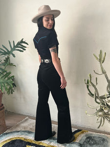 Black Wild Child Corduroy Jumpsuit