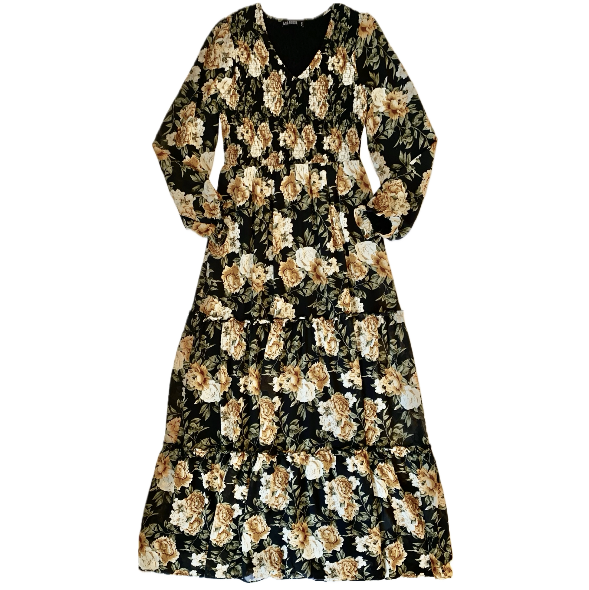 September Floral LS Maxi Dress