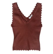 Load image into Gallery viewer, Scallop Edge Sweater Tank