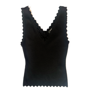 Scallop Edge Sweater Tank