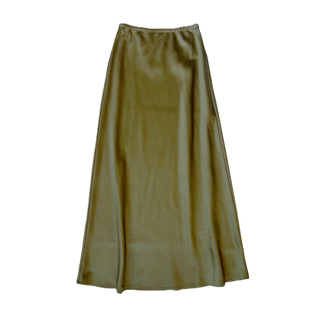 Willow Satin Midi Skirt