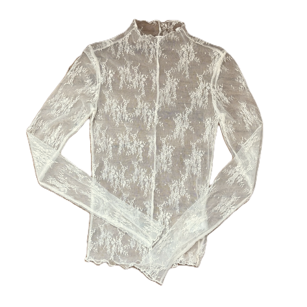 Mesh Long-Sleeve Top