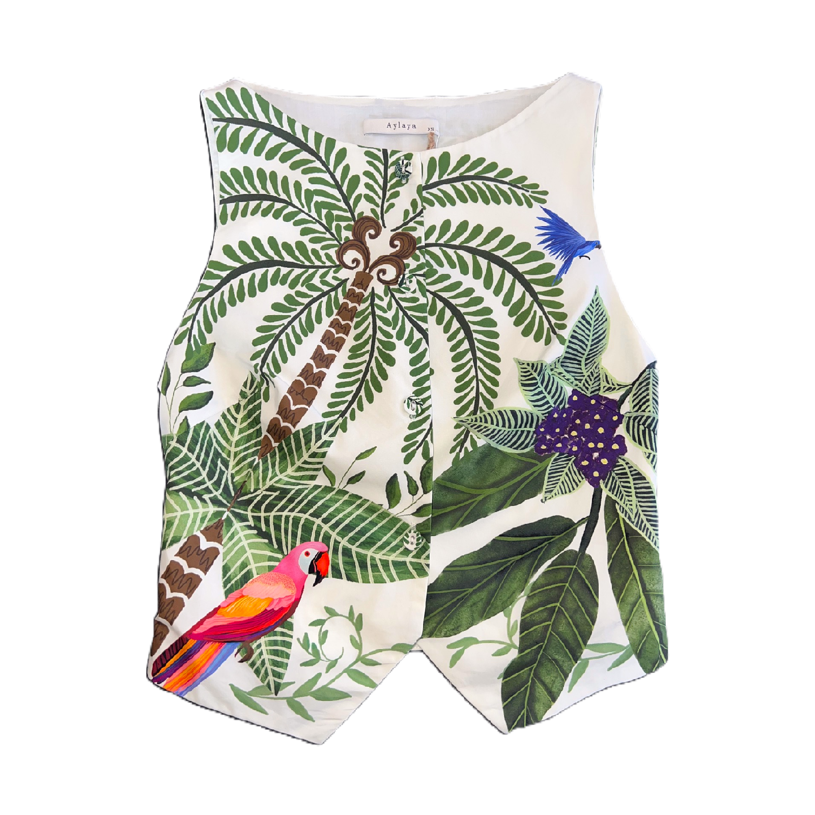 Mila Printed Button Vest