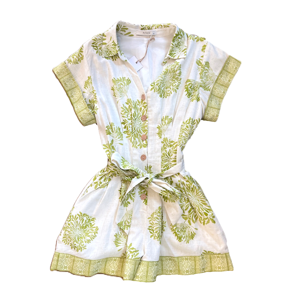 Camila Linen Blend Romper
