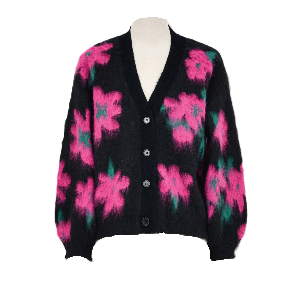 Clementine Floral Knit Cardigan