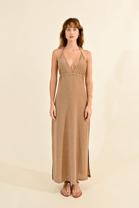 Cleopatra Halter Maxi Dress