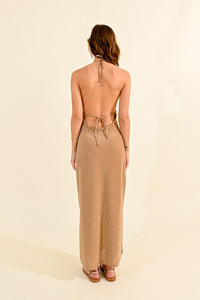 Cleopatra Halter Maxi Dress