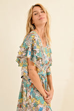 Load image into Gallery viewer, Cora Flutter Sleeve Print Dress