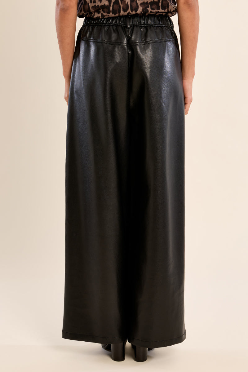 Milan Faux Leather Wide Leg Pant
