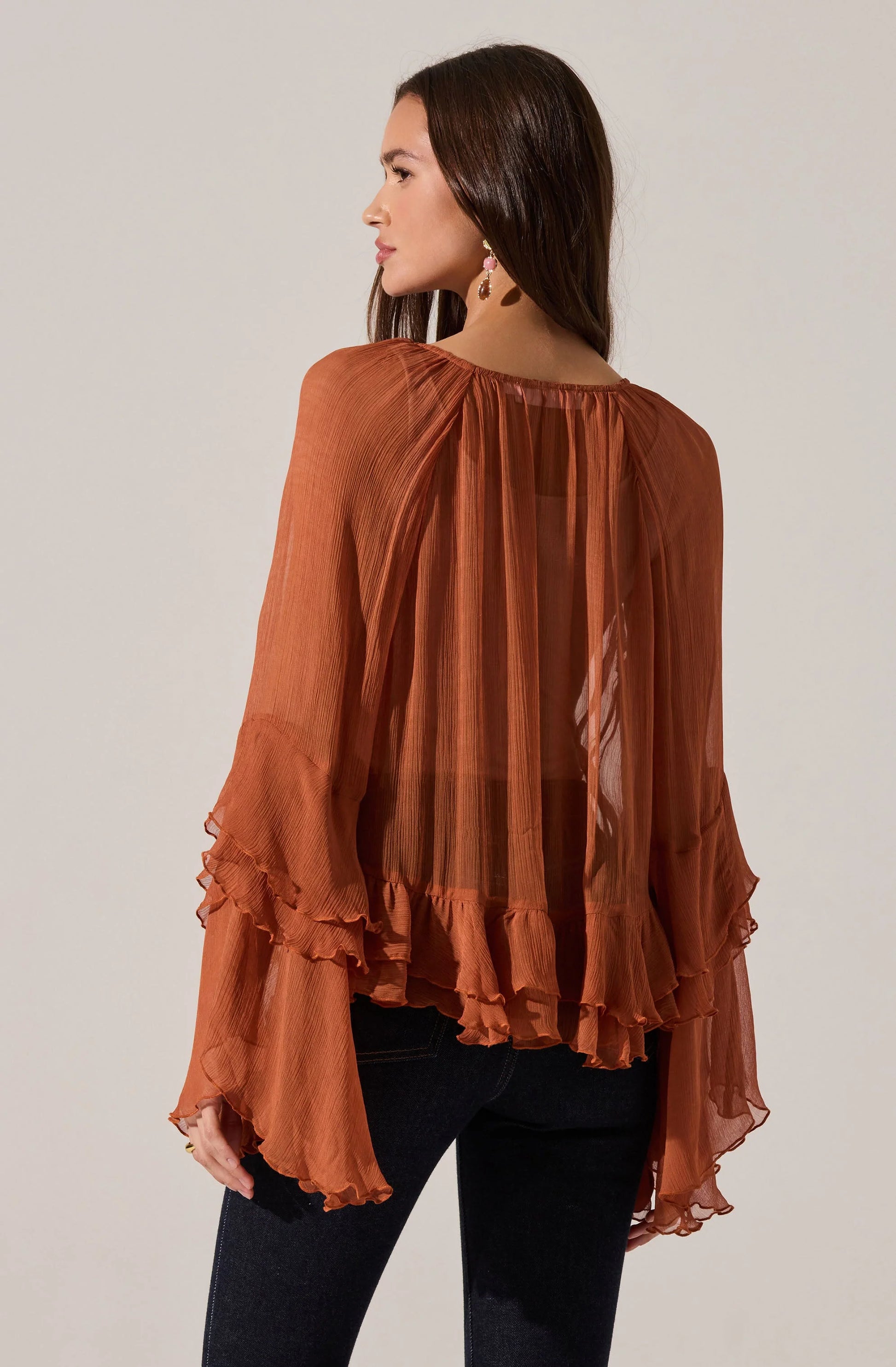 Margaery Flowy Frill Top