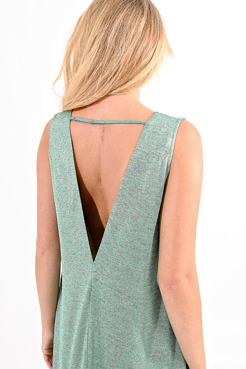 Theia Backless Shift Dress