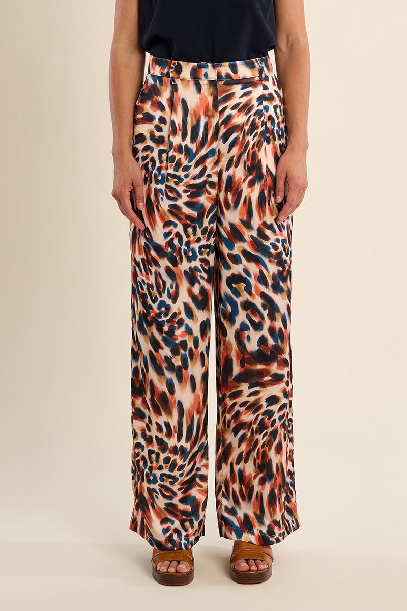 Aya Abstract Print Trouser