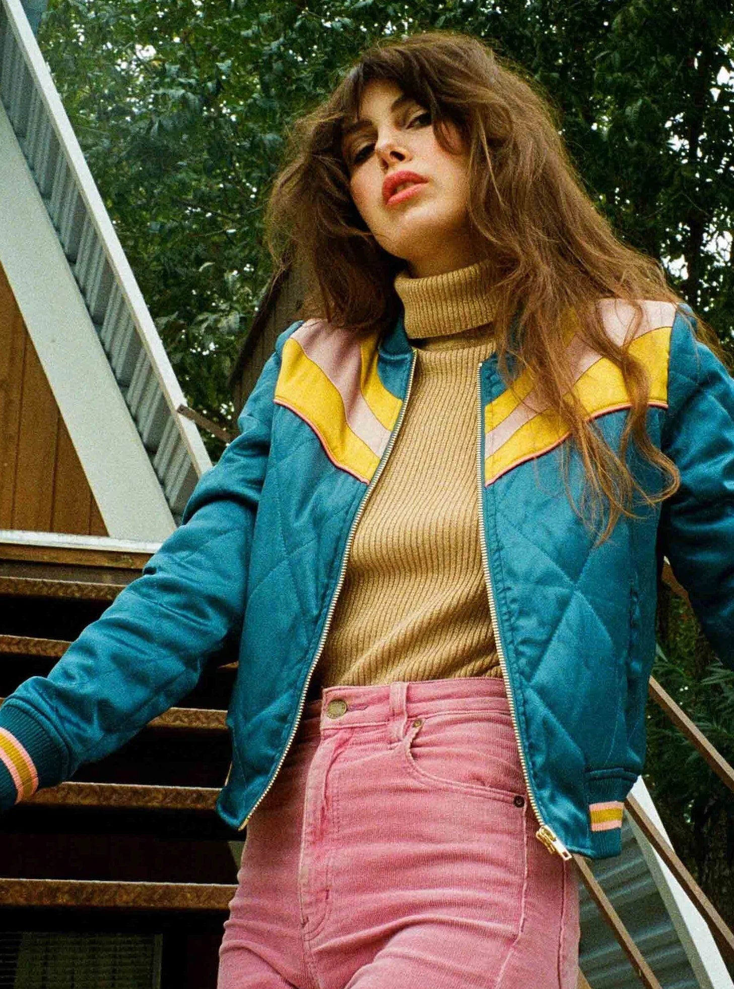 Peacock Rising Sun Bomber Jacket