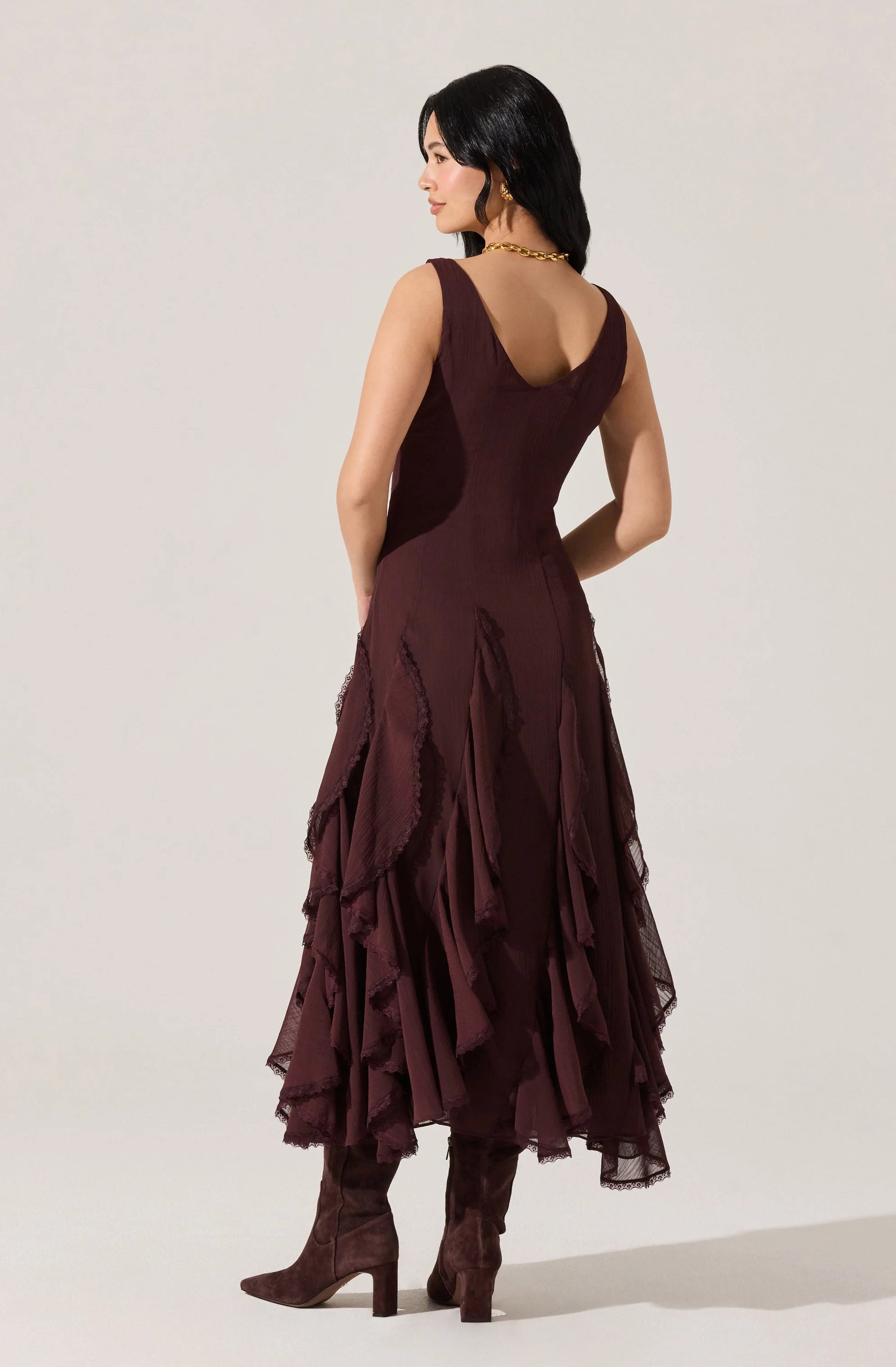 Philomene Ruffle Maxi Dress