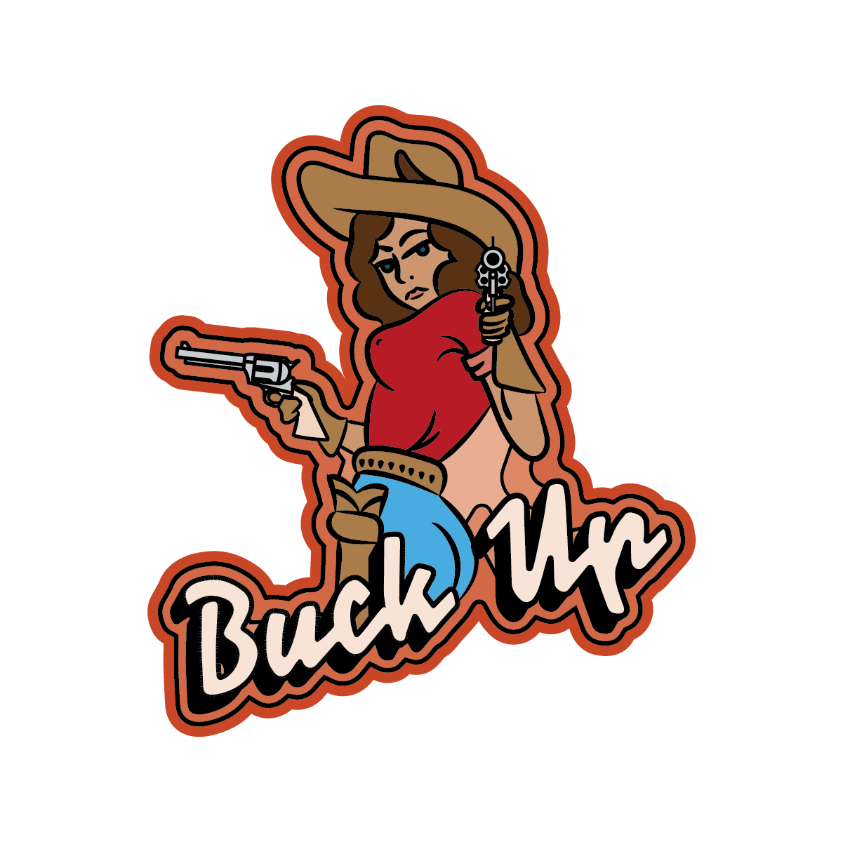Buck Up Sticker