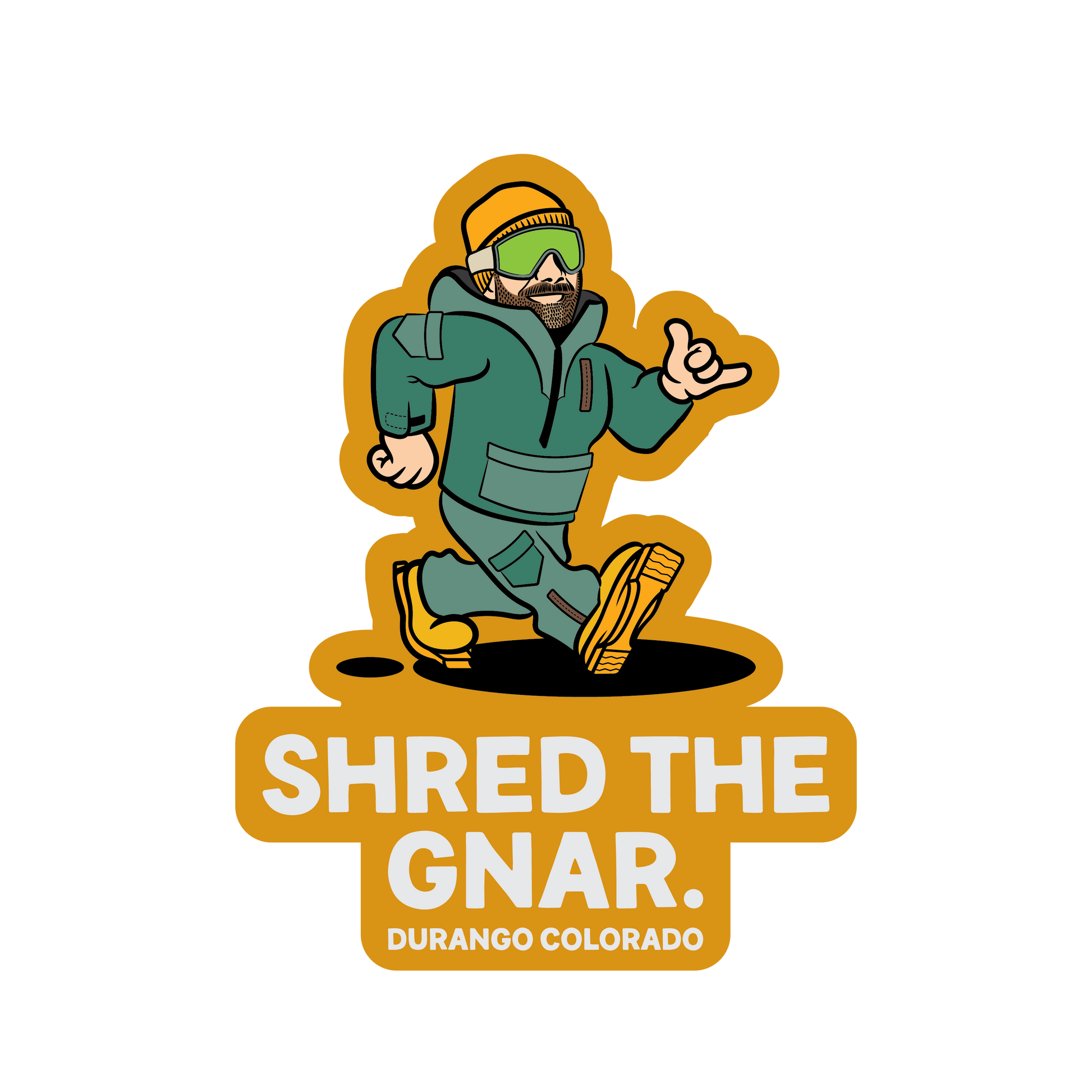 Shred The Gnar Sticker
