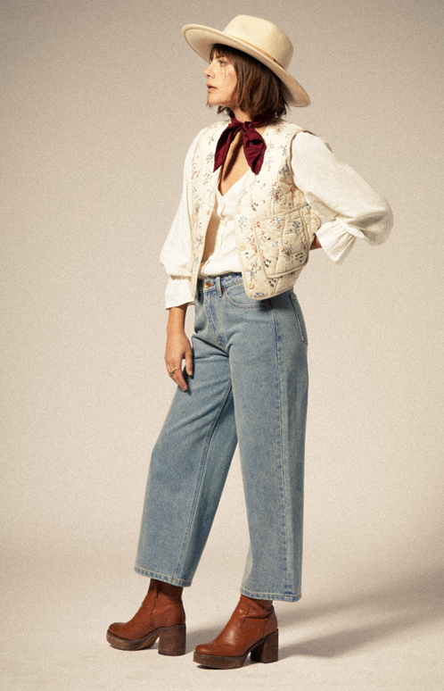 Field Floral Quilted Vest