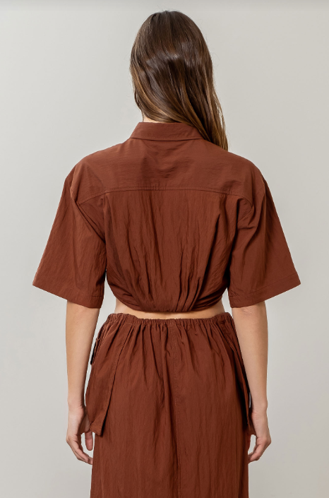 Hadid Button Up Top