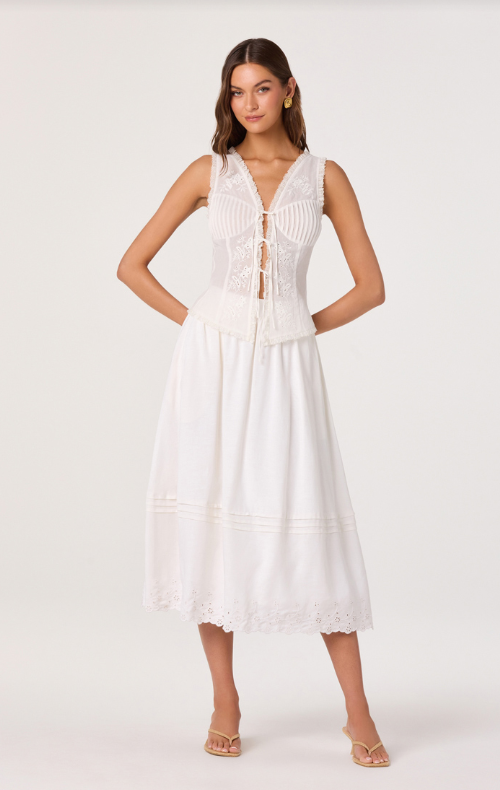 Carine Ruffle Top