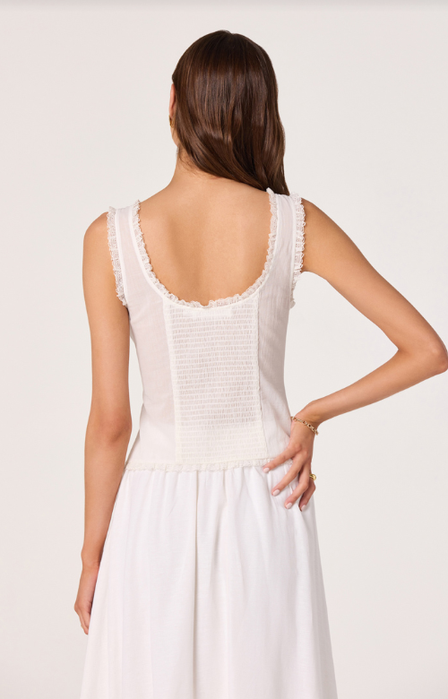 Carine Ruffle Top