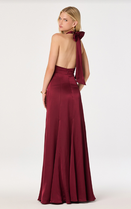Desire Criss Cross Halter Maxi Dress