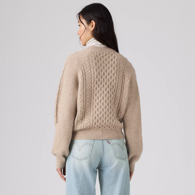 Jolie Cable Crewneck Sweater