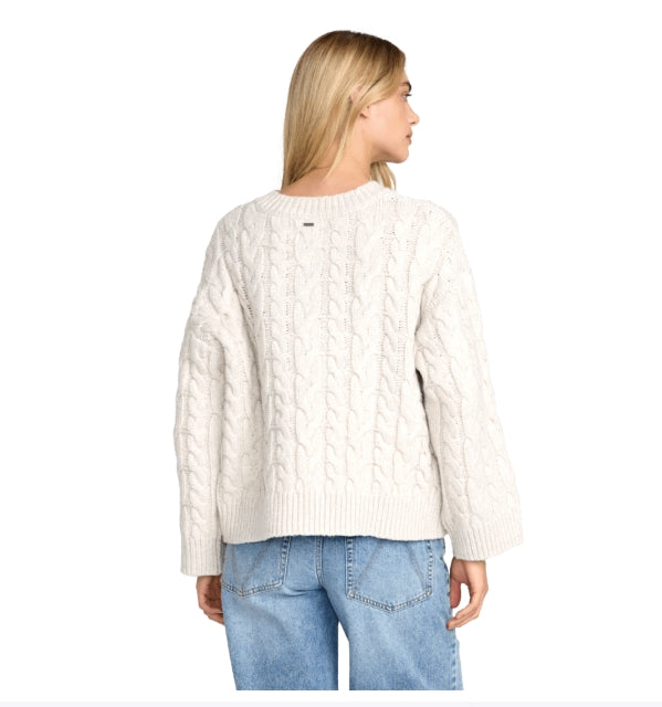 Cable V Neck Sweater