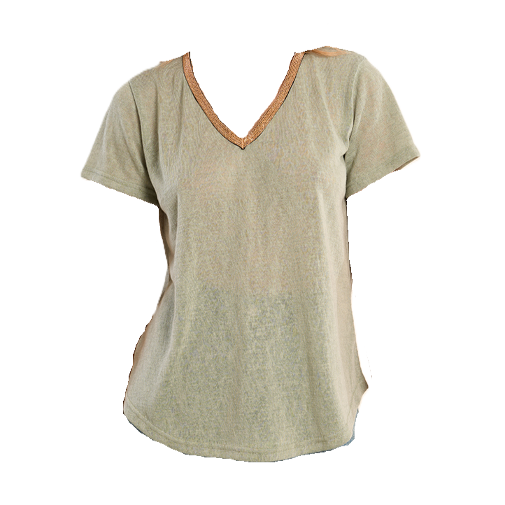 Lowyn Beaded Collar Top