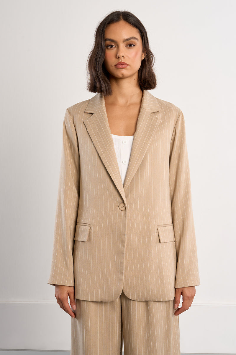 Brigitta Pinstripe Blazer