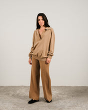 Load image into Gallery viewer, Cashmere Mix Wide Leg Pant