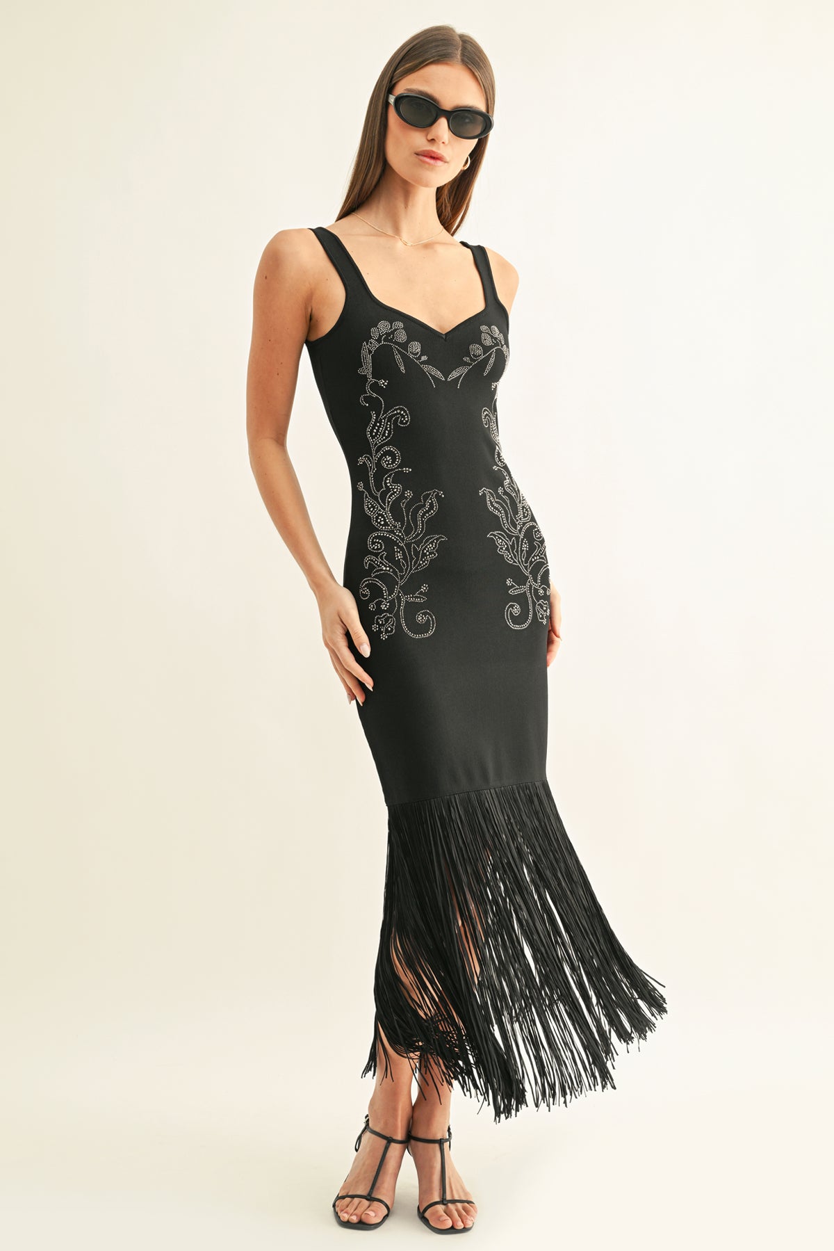 Amani Sparkle Fringe Dress