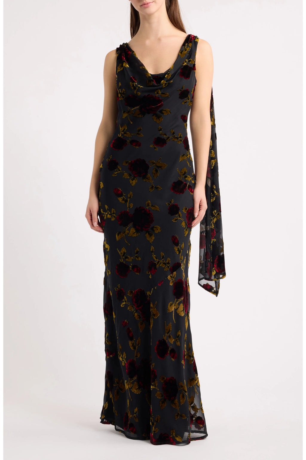 Acher Scarf Maxi Dress